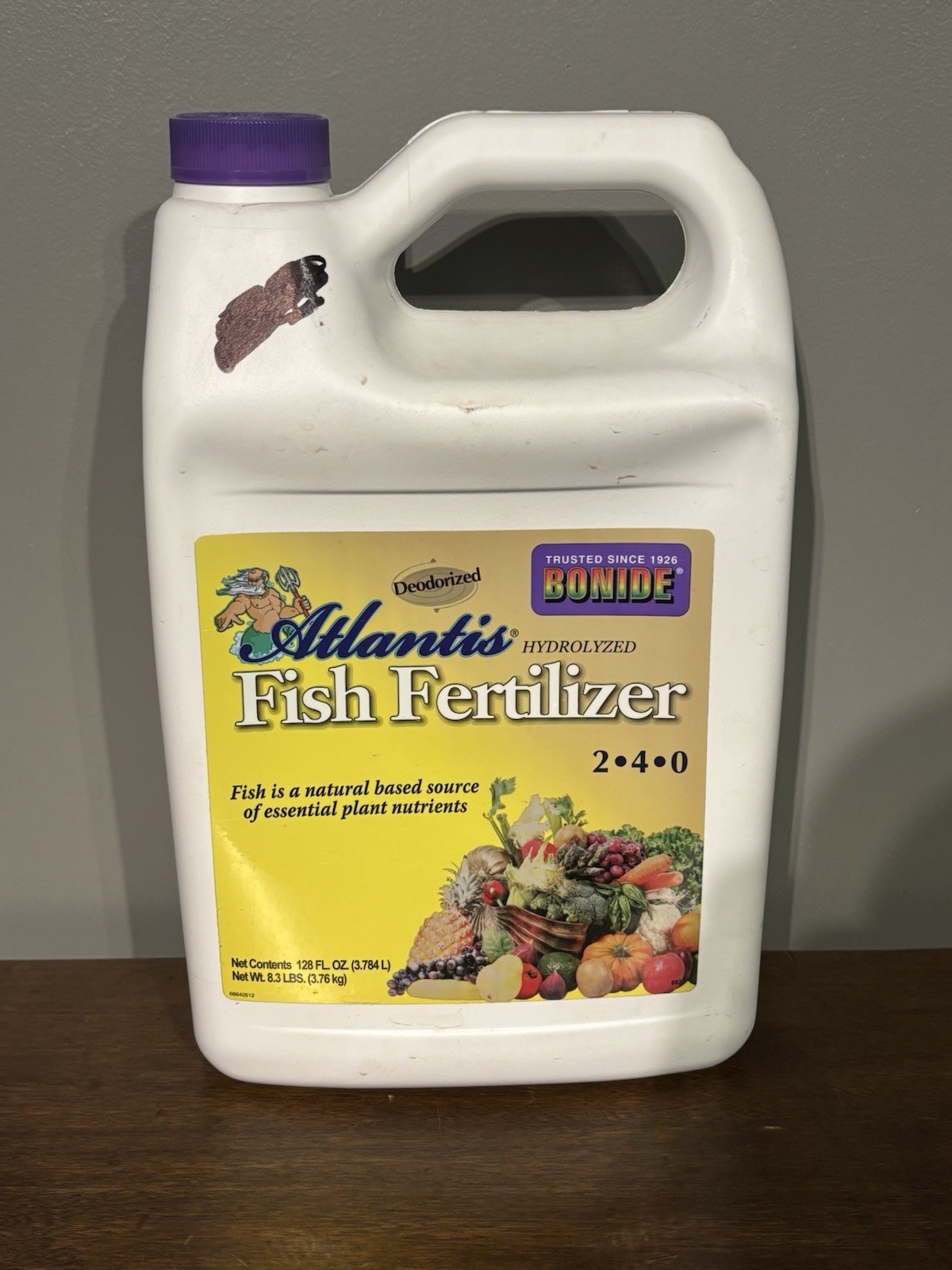 Bonide Garden Rich Hydrolyzed Fish Fertilizer 2-4-0 Food 1 Gallon Meal Emulsion