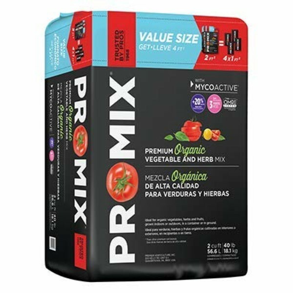 Premier Horticulture 0205RG 4 cu ft. ProMix 2CUFT Veg/Herb – Quantity 1