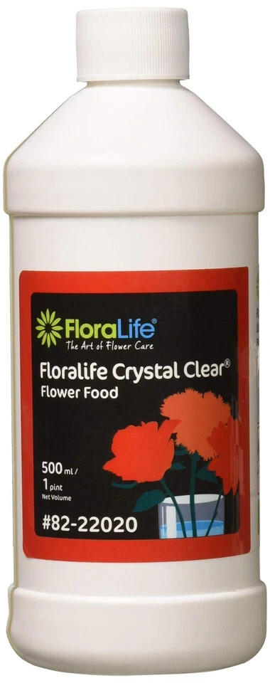 82-22020 Crystal Clear Flower Food 300 Liquid, 500 ml/1 pt