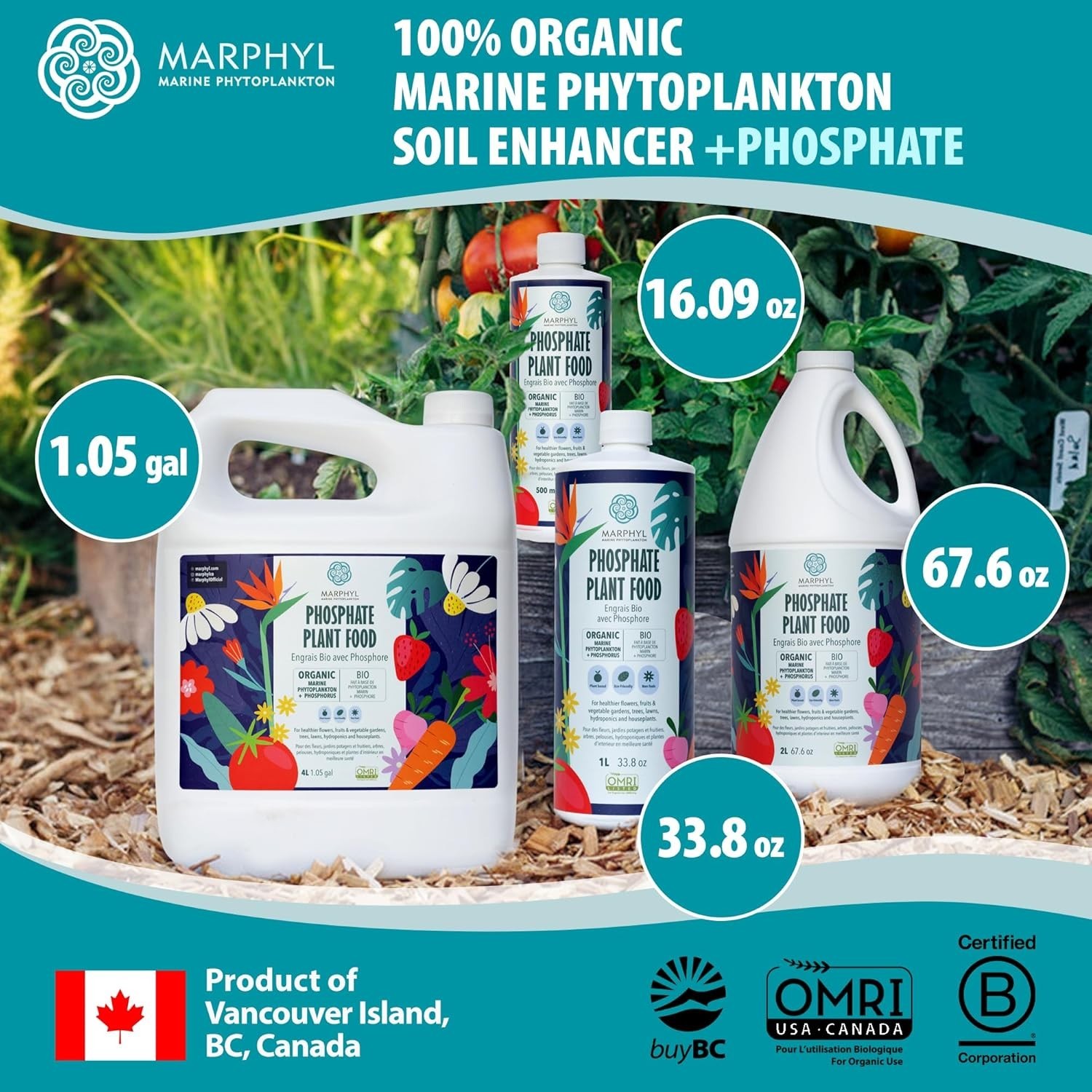 Organic Liquid Phosphate Soil Enhancer – Phosphorus Fertilizer for Root Devel…
