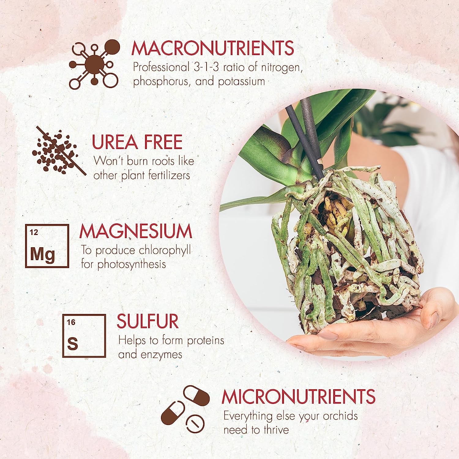 Orchid Plant Food (5 oz, 50+ Applications) – Bloom Booster Fertilizer Pellets…