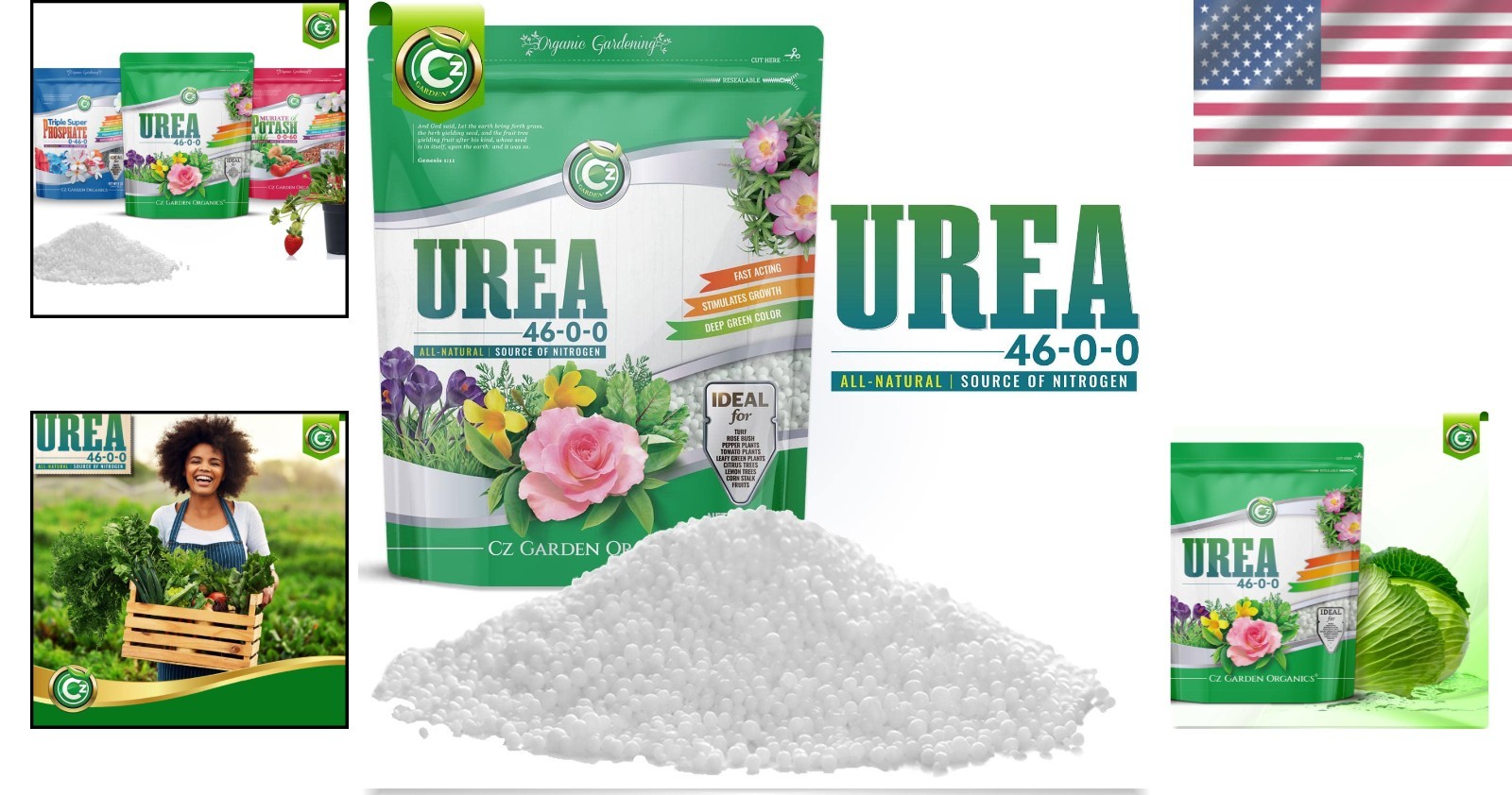 Urea Fertilizer 46-0-0 10LB Plant Food Indoor/Outdoor