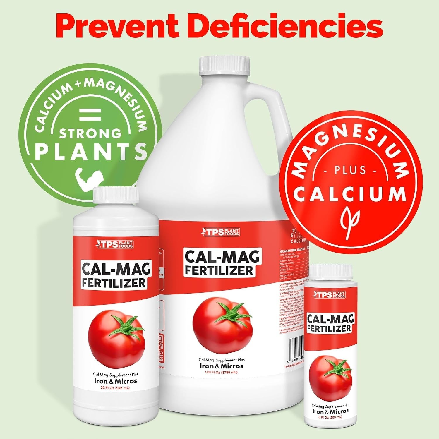 Cal-Mag for Plants Plus Iron and Micros, Calcium and Magnesium, Prevent Commo…