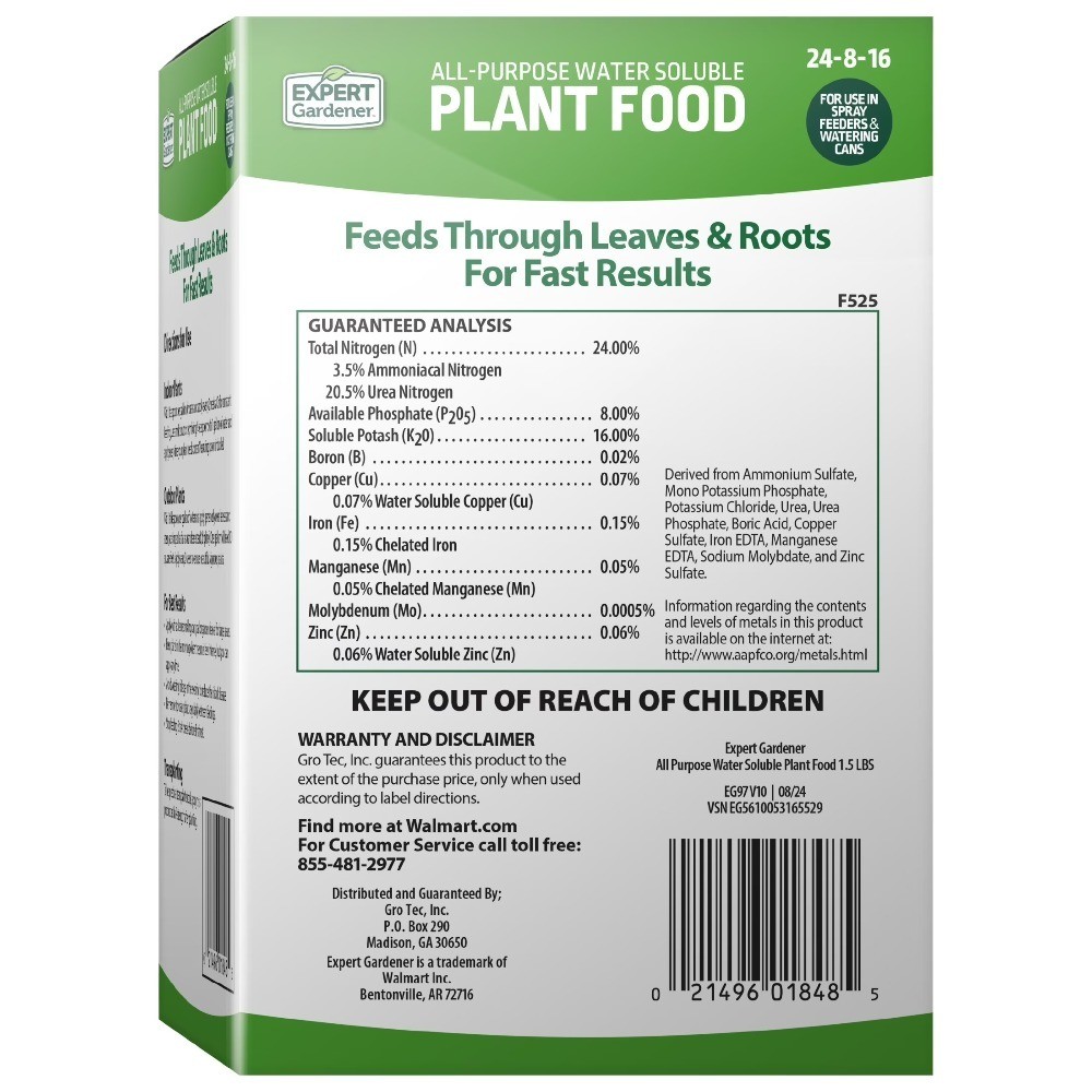 All-Purpose Water Soluble Plant Food Fertilizer, 1.5 lb