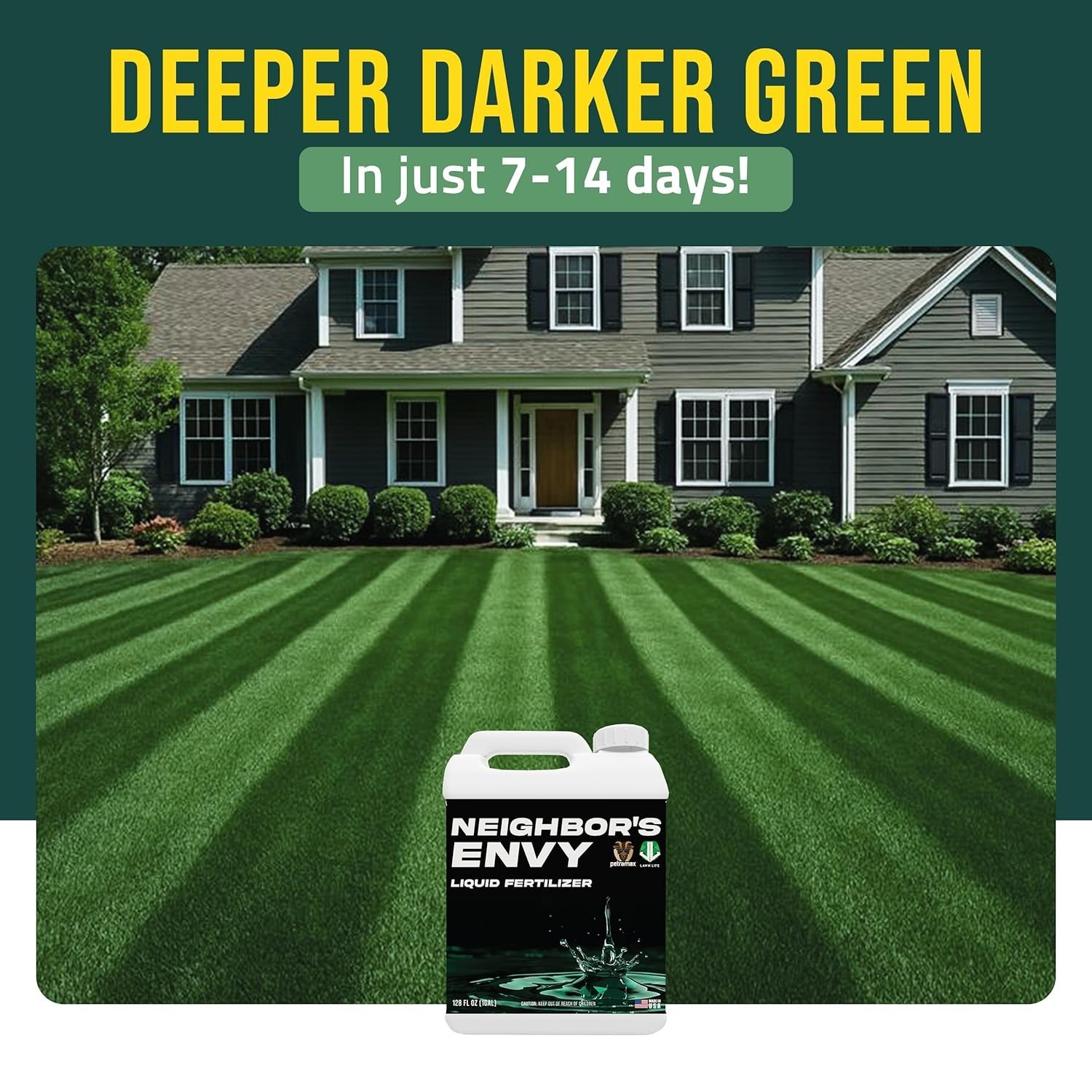 1 Gallon Neighbor’s Envy Grass Fertilizer – Quick Green-Up & Soil Health Boost