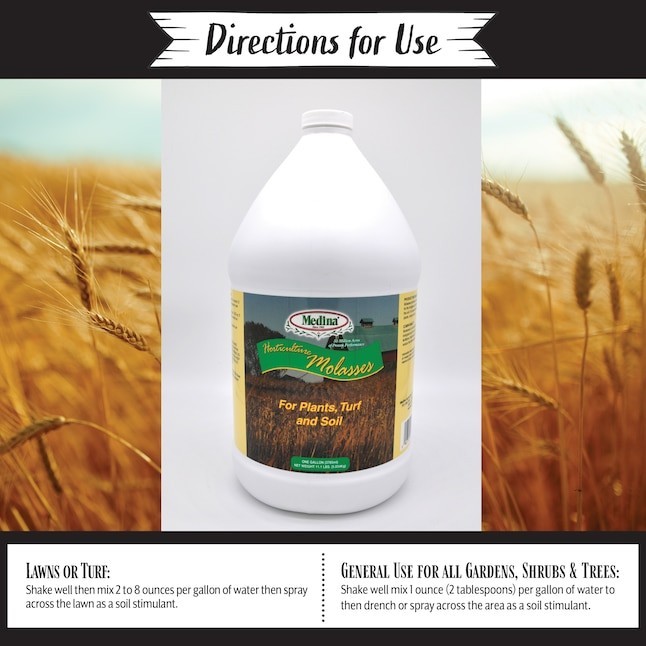 Medina Horticulture Molasses 1-Gallon 0-Gallon 0-Gallon Liquid All-purpose Food
