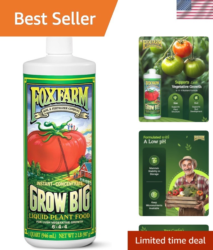 Versatile Fox Farm Liquid Fertilizer – Promote Growth for Tomatos & Houseplants