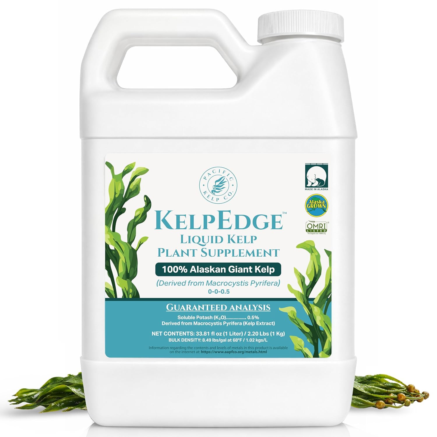 Organic Liquid Kelp Plant Supplement- Seaweed Extract Concentrated Fertilizer Bo