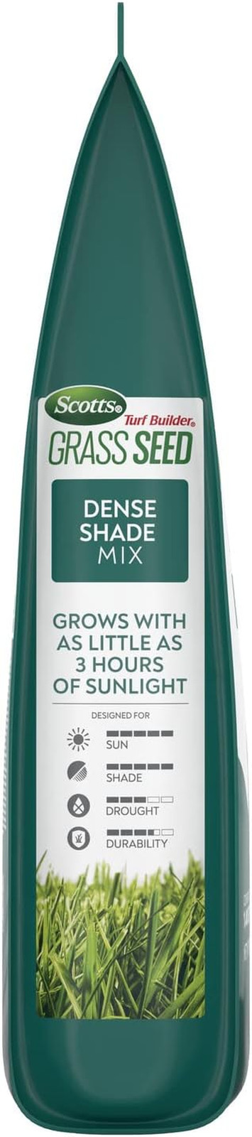 Scotts Turf Builder Grass Seed Dense Shade Mix – Grass Seed plus Lawn Fertilizer