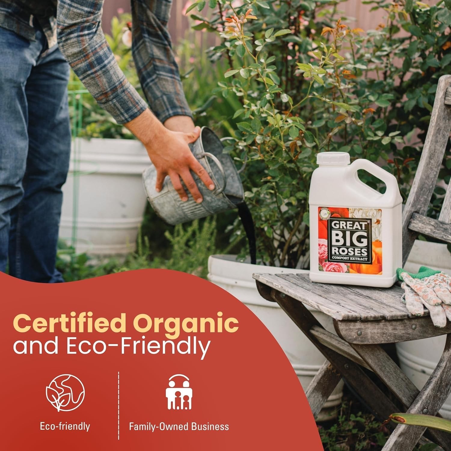 Great Big Roses 1 Gallon Soil Booster – Enhances Growth for Vibrant Flowers