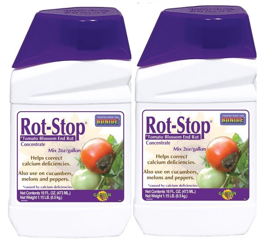2~Bonide Rot Stop Liquid Concentrate Tomato Blossom End Rot Makes 8 Gallons 16oz