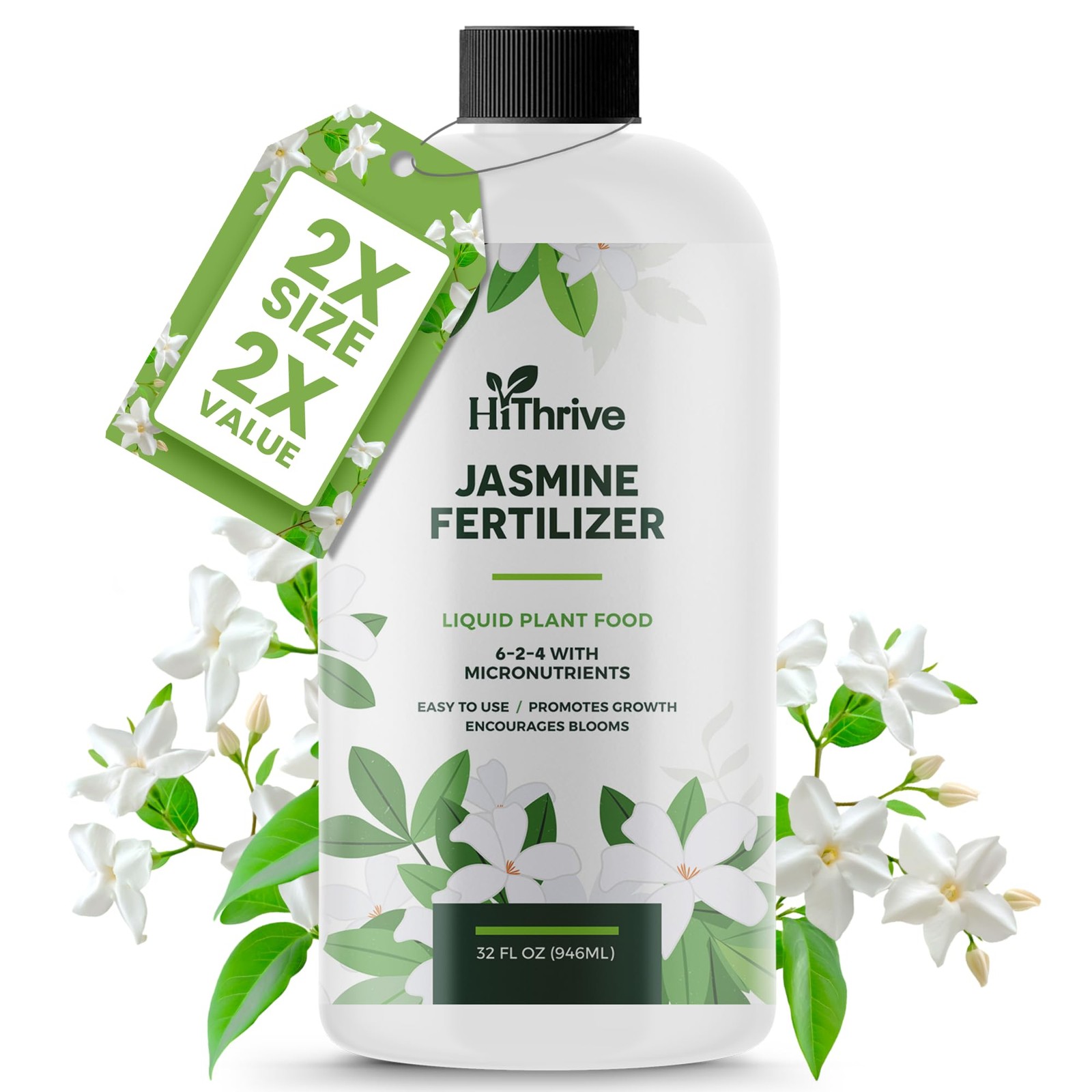 32oz Jasmine Fertilizer for Jasmine Plant Live – Makes 192 Gallons of Indoor Pla