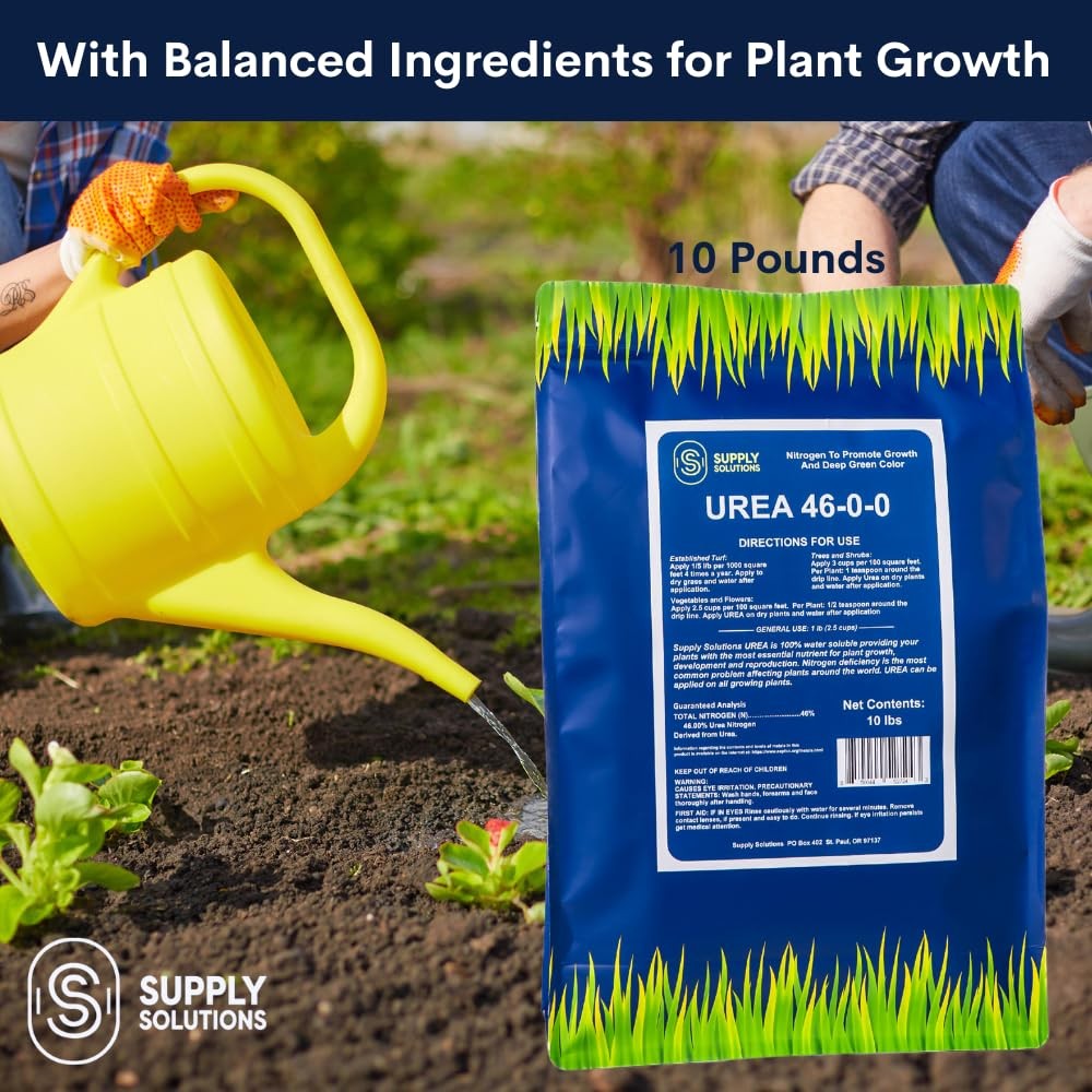 Urea 46-0-0 Nitrogen Fertilizer to Stimulate Lush Growth and Deep Green Color