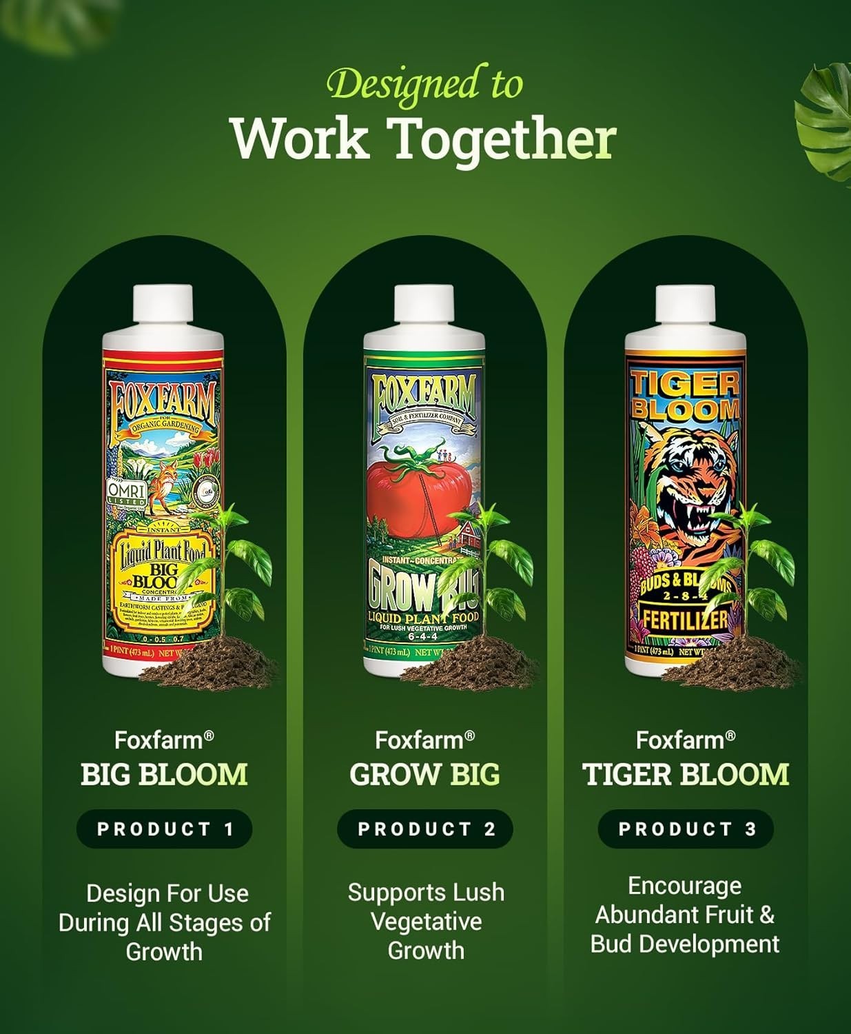 Fox Farm Liquid Nutrients Kit – Boosts Plant Growth & Blooms-~