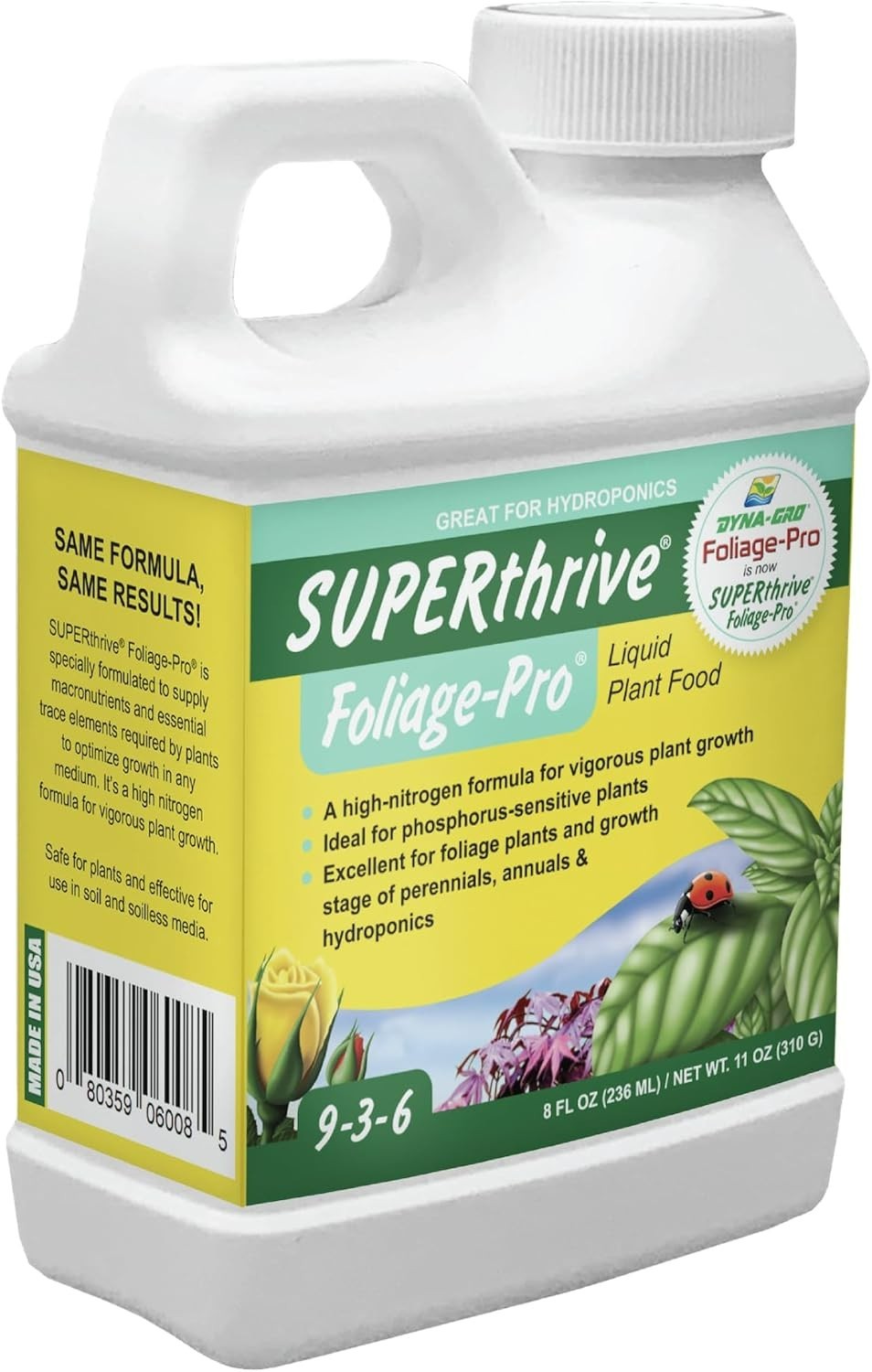 Foliage Pro 8 oz – High Nitrogen Plant Fertilizer for Tropical Plants