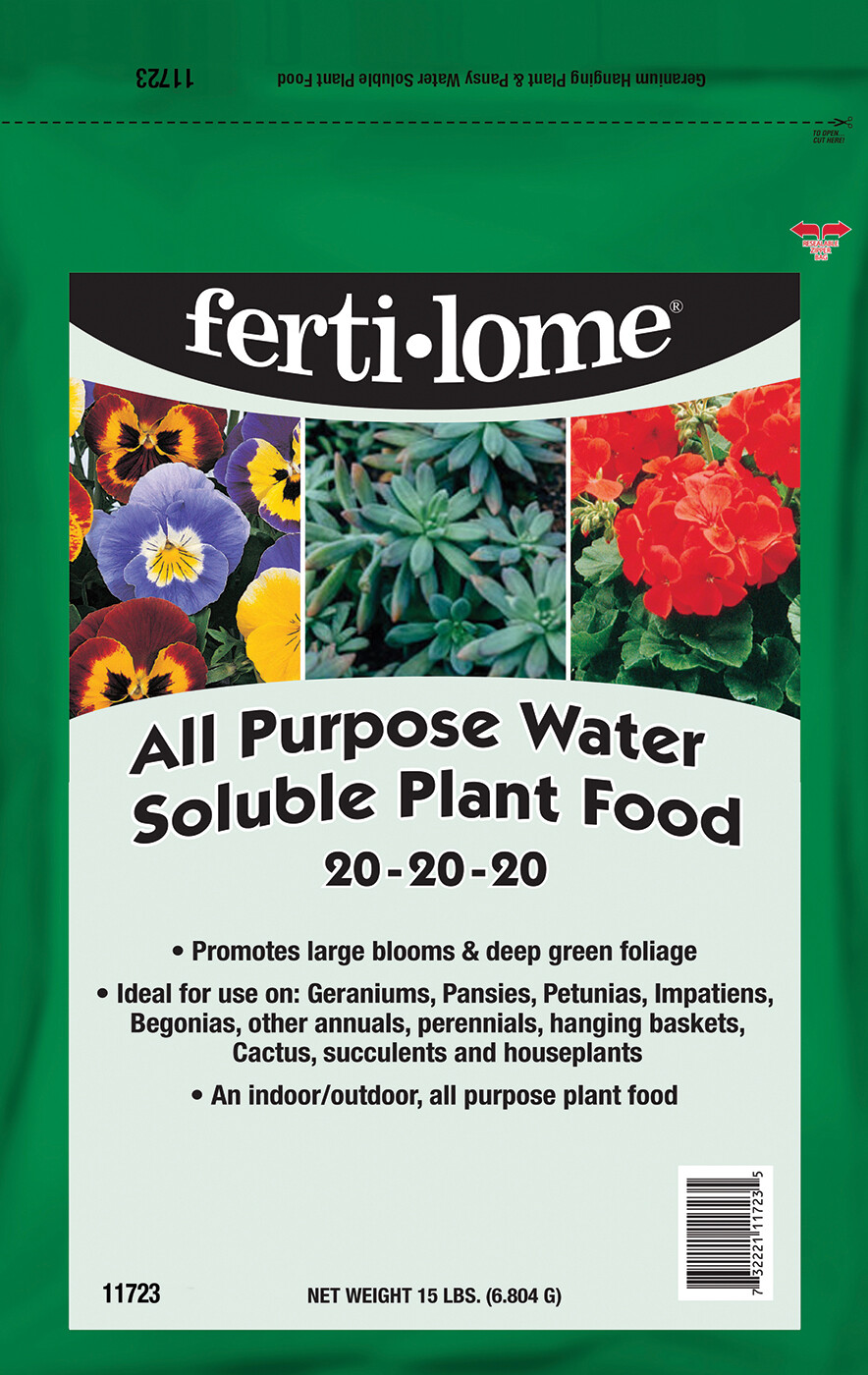 Fertilome All Purpose Water Soluble Plant Food 15 lb fertilizer 20-20-20 lbs