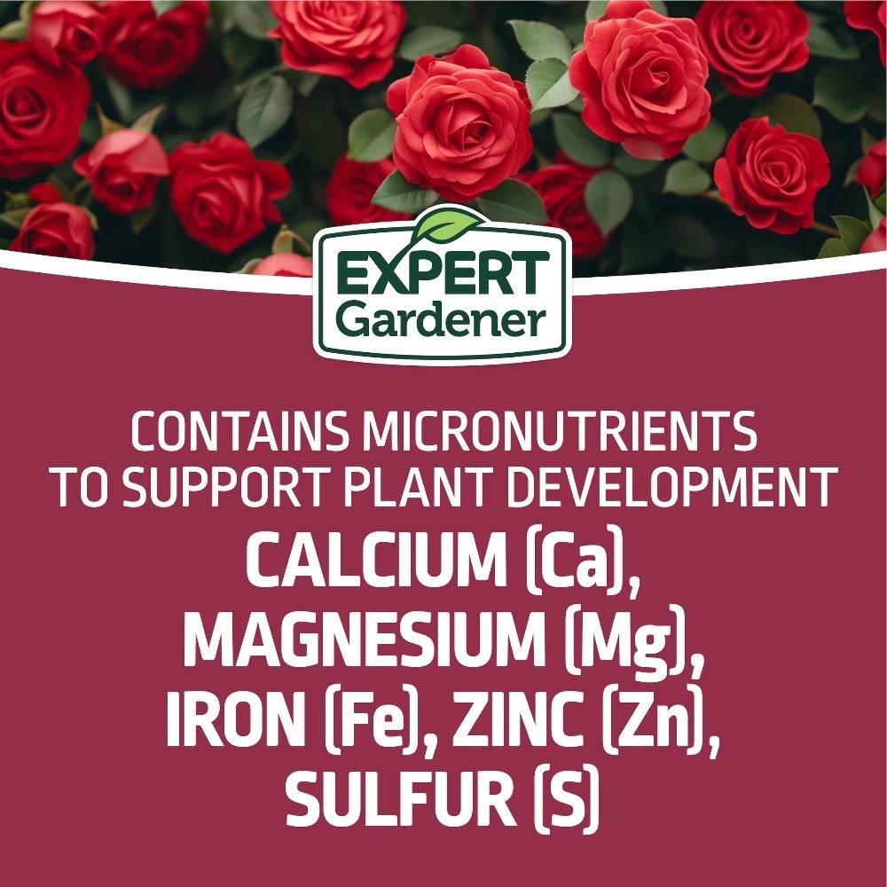 Rose Fertilizer Plant Food 12-6-10 NPK 4 lb Bag for Flowering Plants