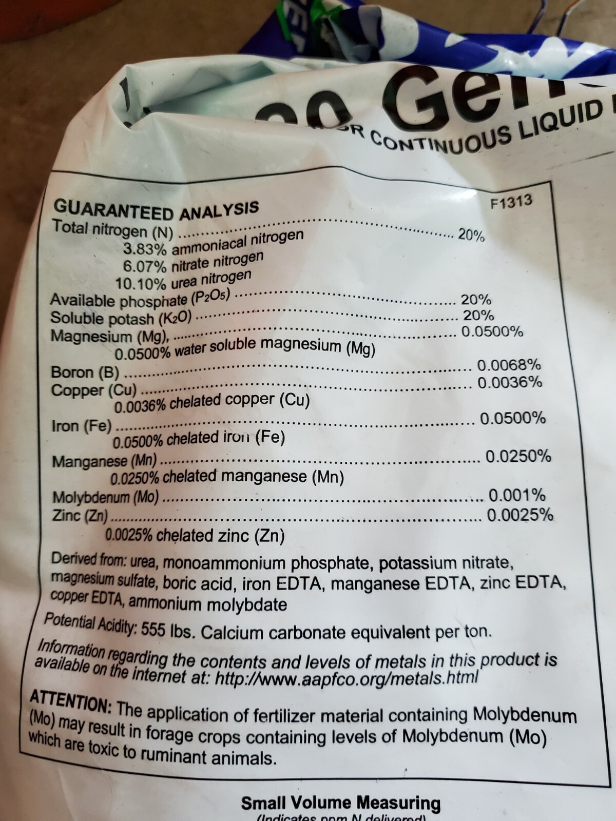 Loose Peter’s 20-20-20 NPK Water Soluble General Purpose Fertilizer 1 Lb