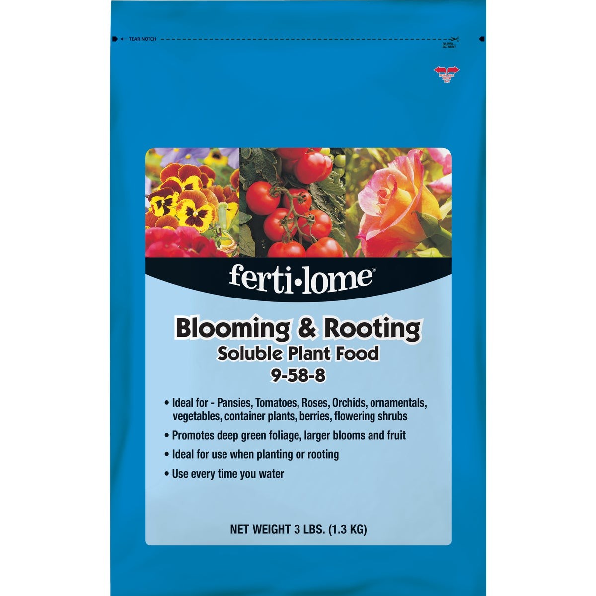 Ferti-Lome 3 Lb. 9-58-8 Blooming & Rooting Soluble Dry Plant Food 11772