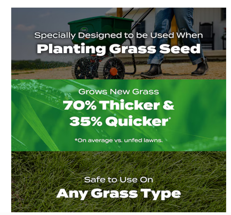 Scotts Turf Builder Starter Lawn Food 42-lb 14000-sq ft 24-25-4 Fertilizer SALE