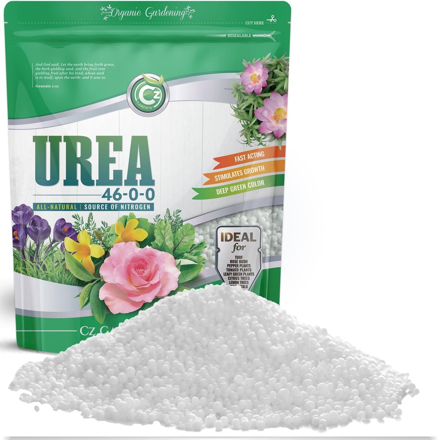 Urea Fertilizer 46-0-0 – 10LB Organic Plant Food for Lush Indoor/Outdoor Gardens