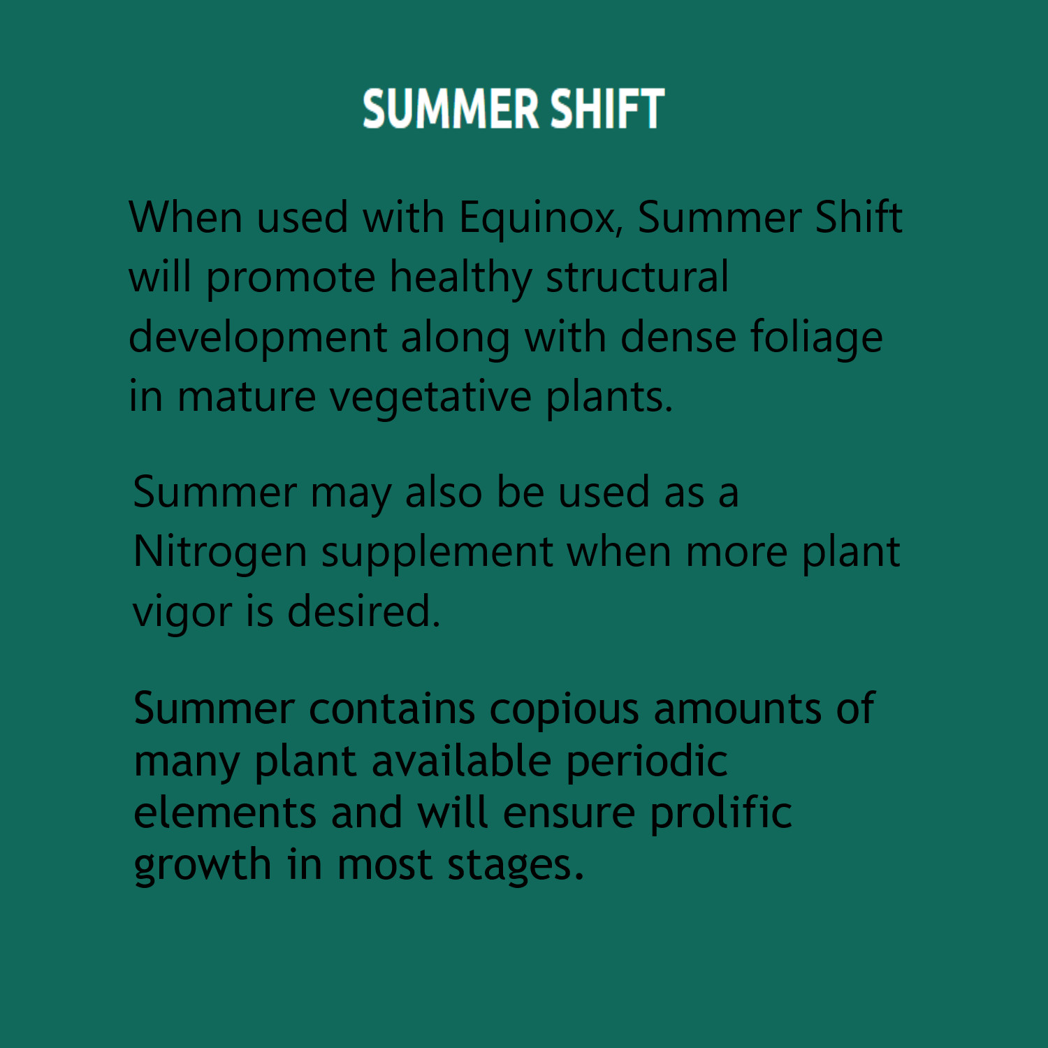 Summer Shift Specialty Fertilizer 128 fl oz Jug by New Millenium