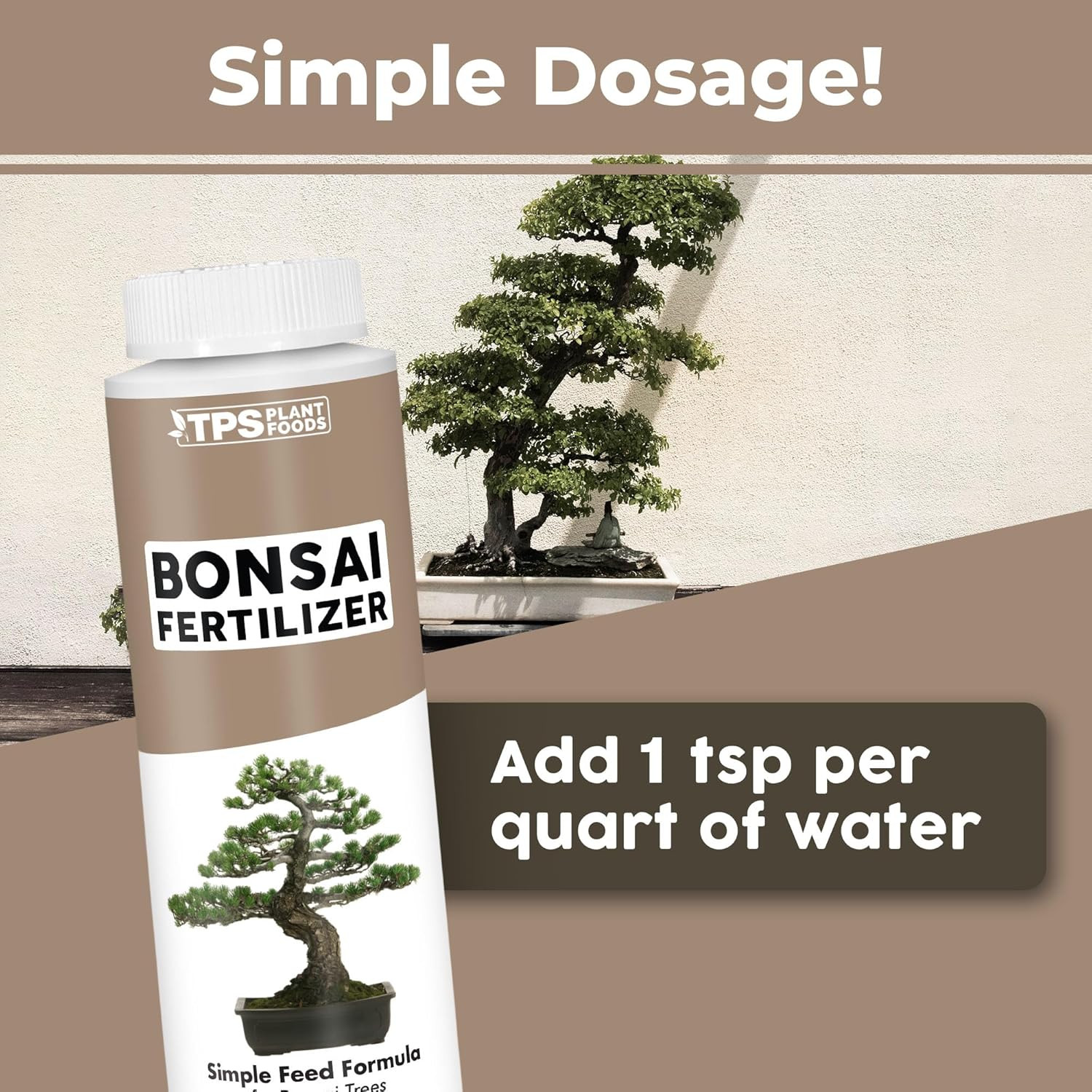 Bonsai Fertilizer for All Bonsai Trees, Great for Root Soaks, Liquid Plant Food