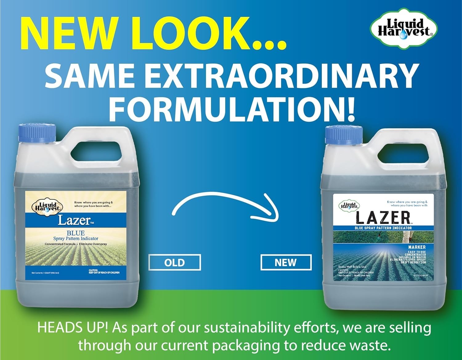 Lazer Blue 32 Ounces Concentrated Spray Pattern Indicator Perfect Weed/