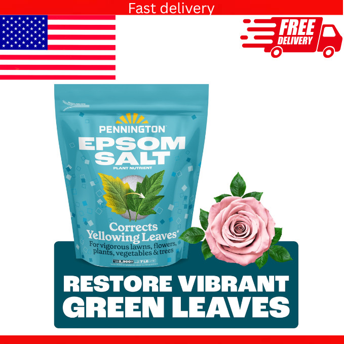 Pennington Epsom Salt Fertilizer 7 lb Plant Food For Tomato Rose Vegetable Tree