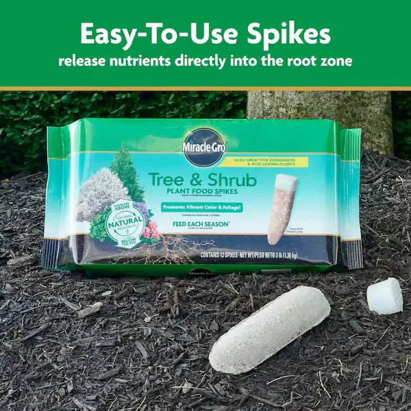 Tree Shrub Plant Food Fertilizer 12 Spike 15-5-10 NPK Deciduous Flower Evergreen