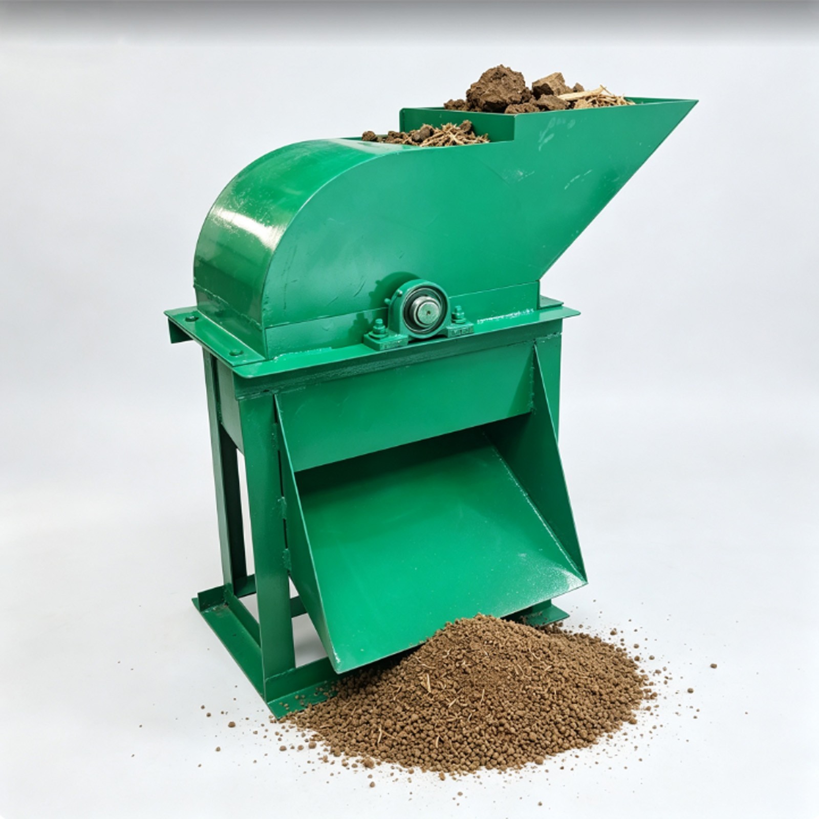 220V Soil&Organic Fertilizer Crusher 2-3T/H 3mm Screen Compost Grinding Machine