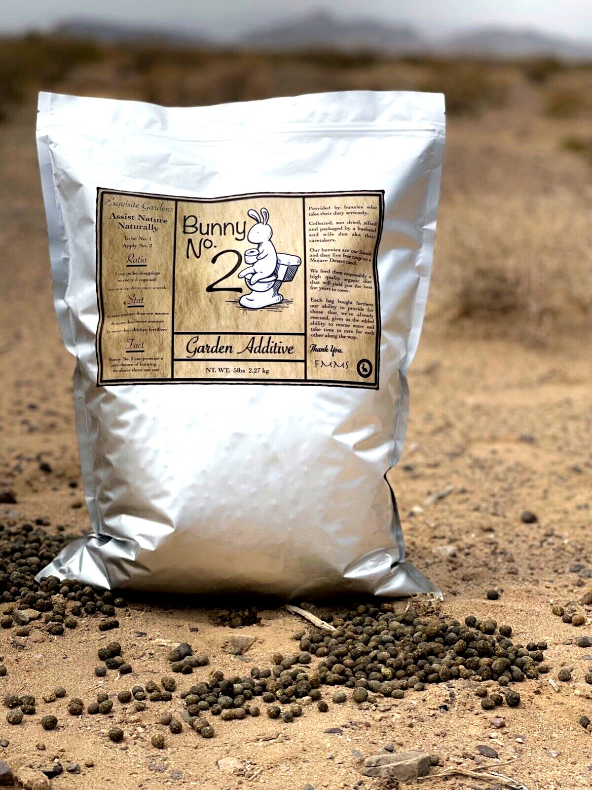 Bunny No. 2 Garden Additive, Rabbit Pellet Natural Fertilizer 5 lb Bag