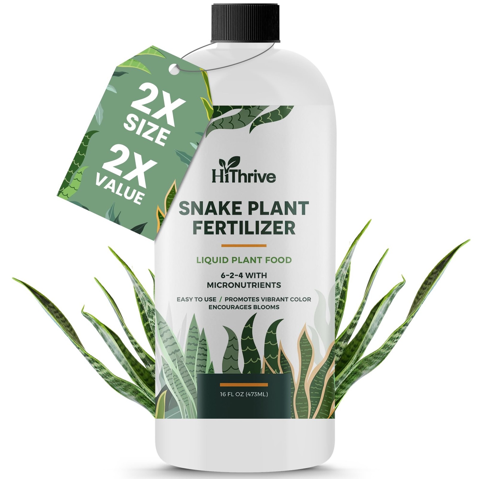 16oz Snake Plant Fertilizer for Snake Plant Live – Makes 96 Gallons of Fertil…