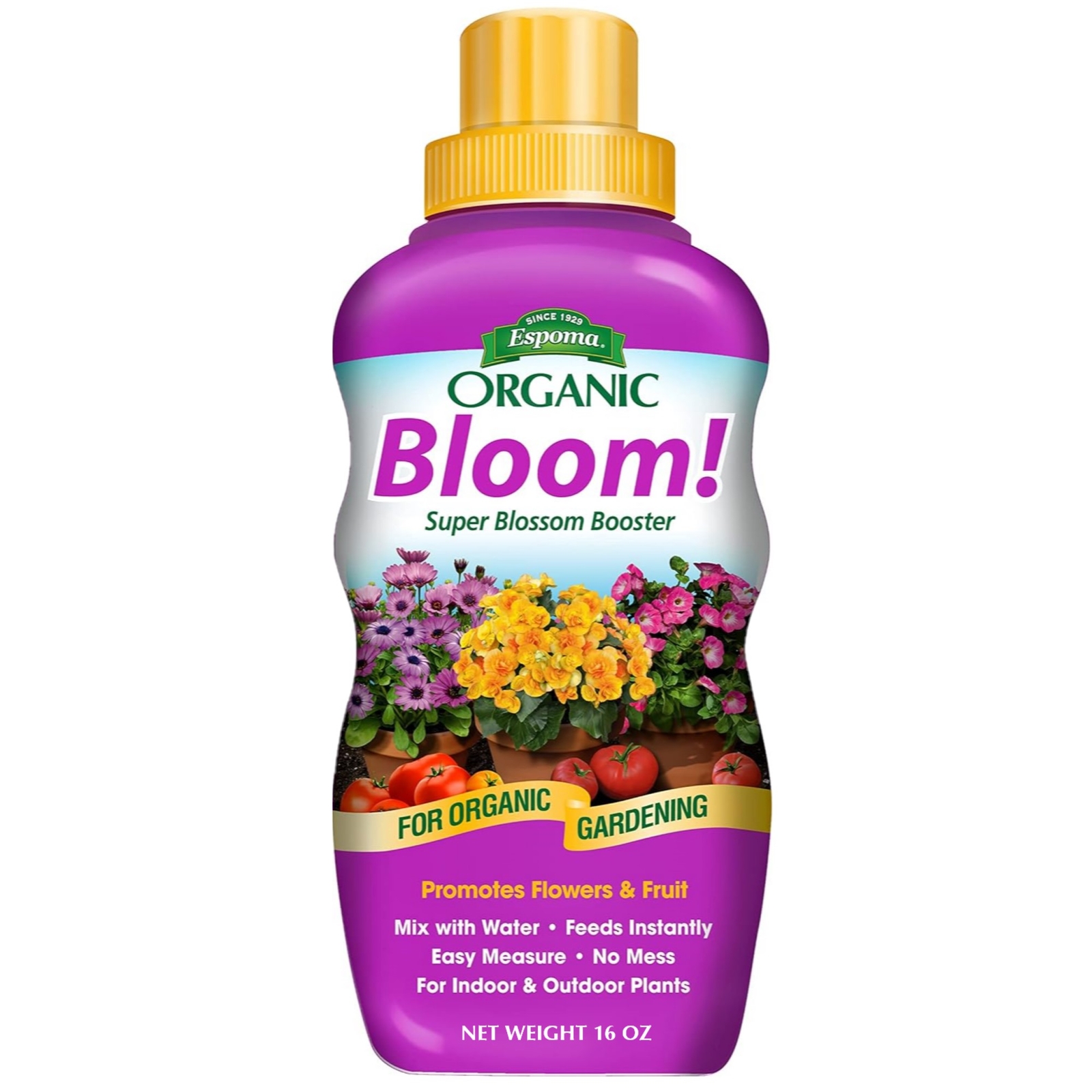 Espoma Organic Bloom Liquid Concentrated Plant Food and Bloom Booster, 16oz