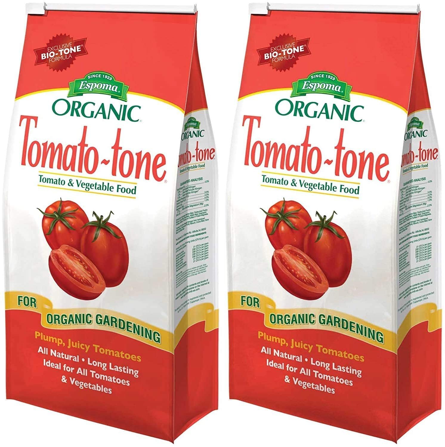 Tomato-Tone Organic Fertilizer – for All Your Tomatoes, 4 lb. Bag – 2 Pack