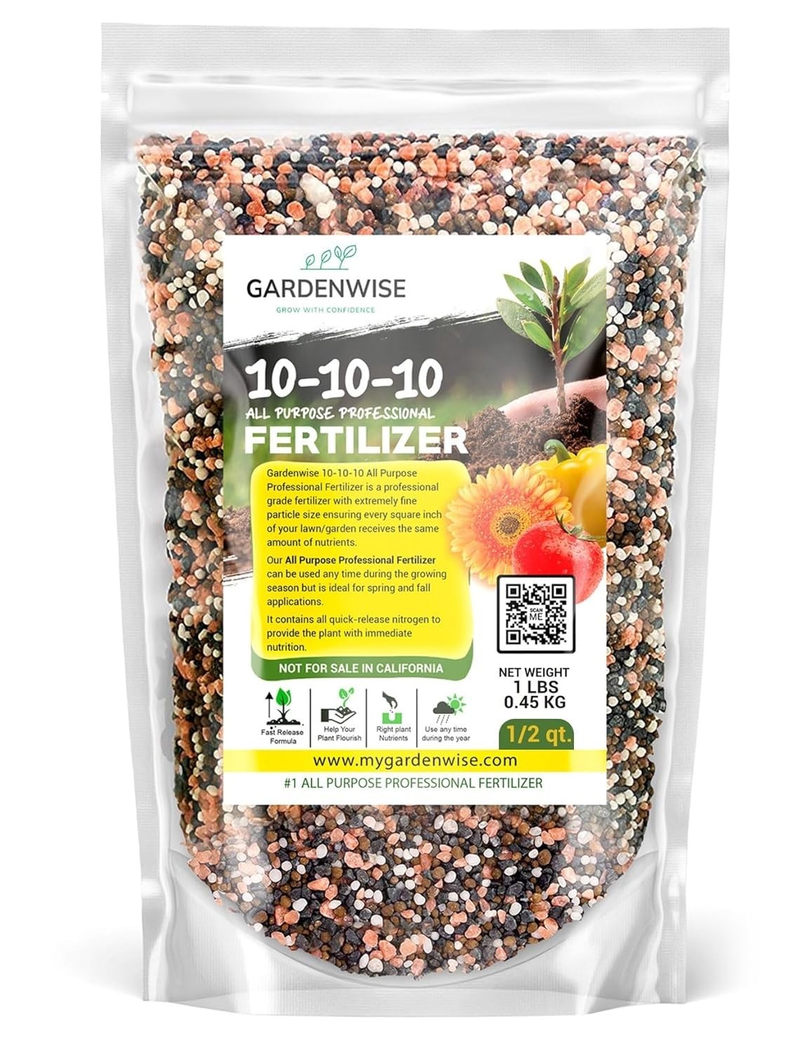 10-10-10 Plant Fertilizer Slow Release – 10 10 10 All Purpose Granular Garden…
