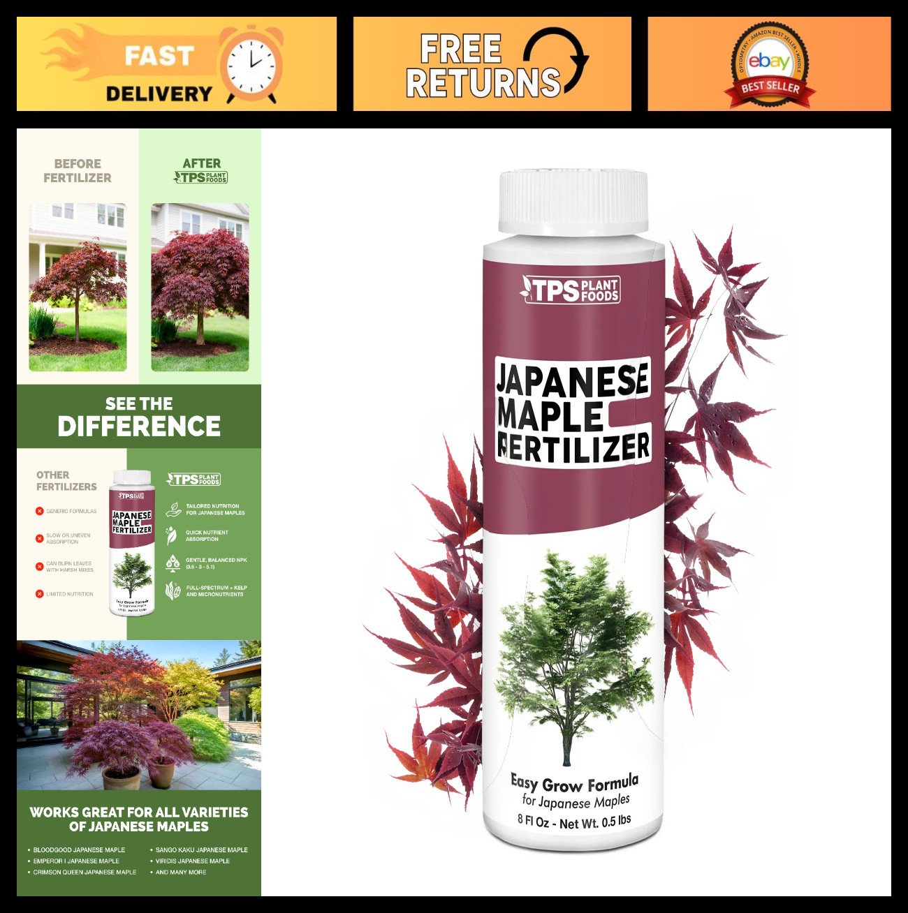 Liquid Fertilizer for Japanese Maple – Vibrant Color, Strong Roots, Healthy Grow