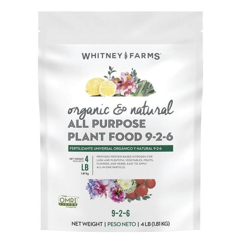 Organic All Purpose Plant Fertilizer 4 lb Nutrient Boost Veggies Flowers Herbs