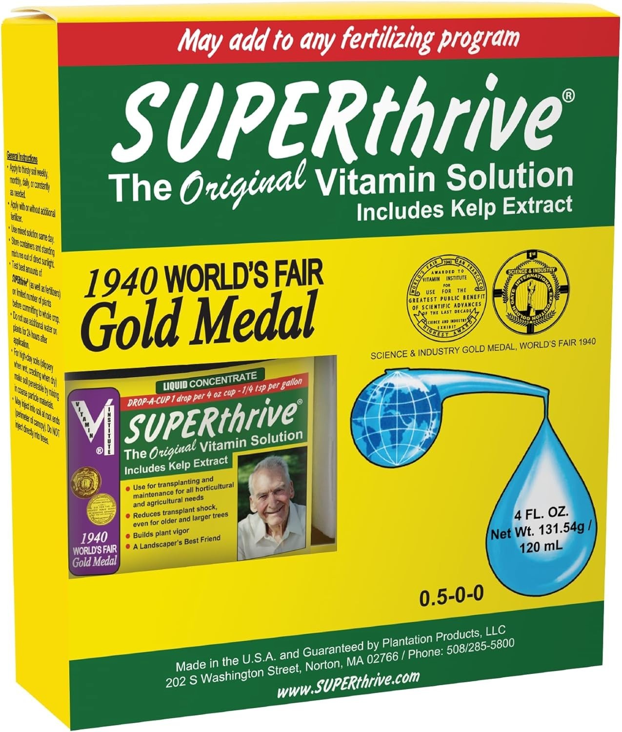 Super Concentrated Vitamin Solution – 4 fl. oz. for All Greenery Needs