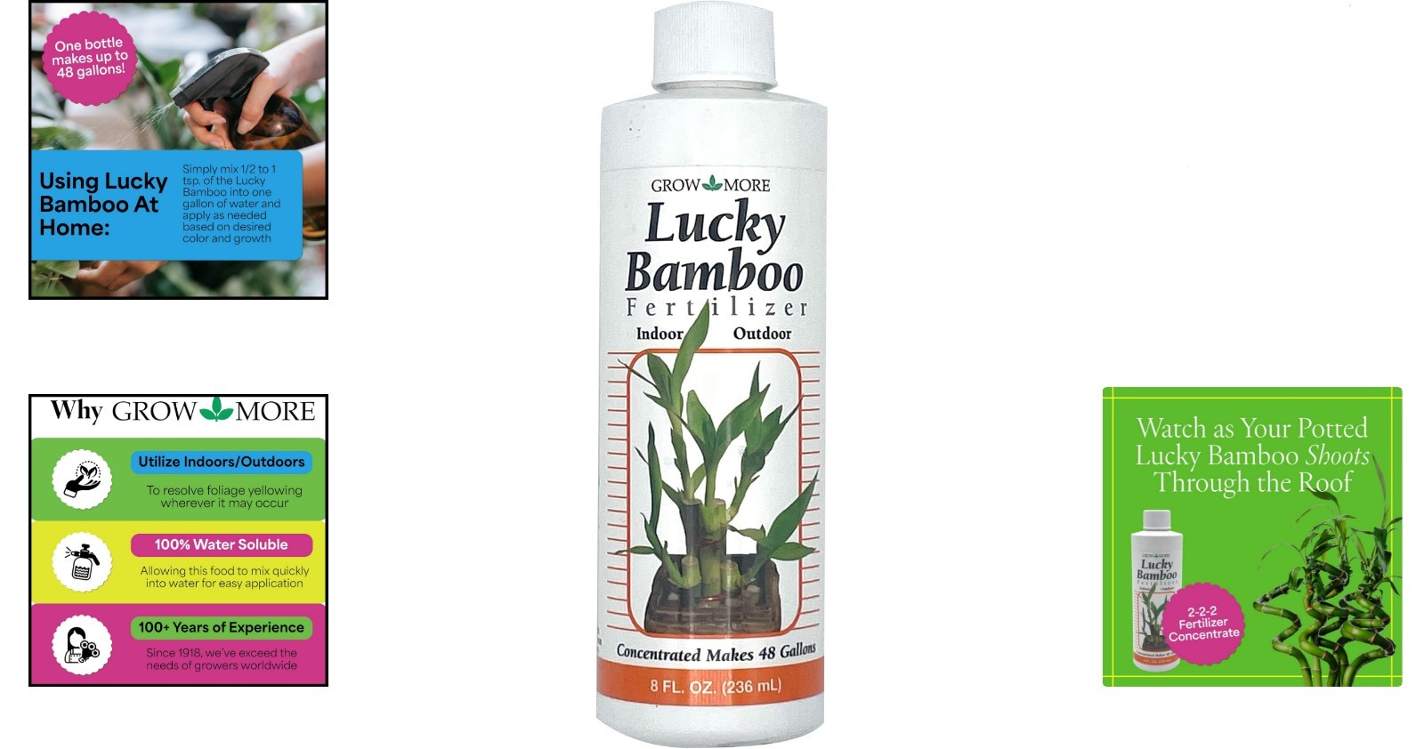 American-Made 8oz Lucky Bamboo Fertilizer – Perfect for Indoor & Outdoor Growth