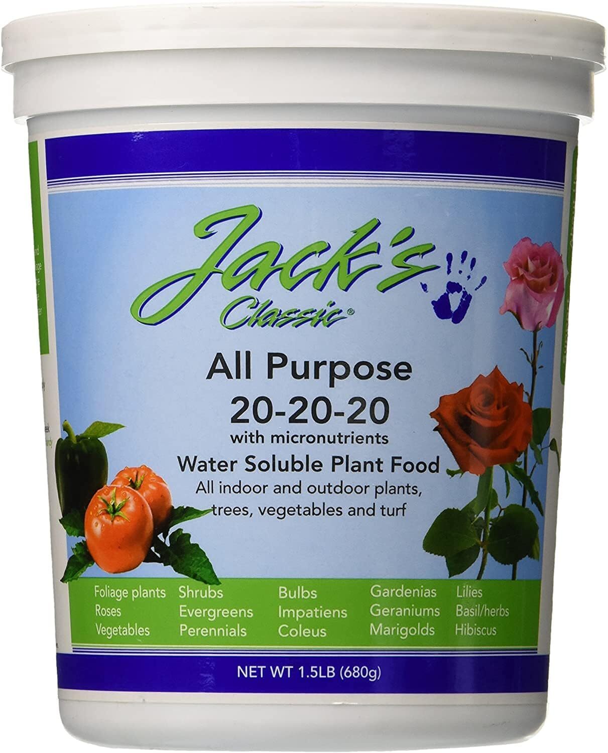 Alimento Vegetal Soluble En Agua 20-20-20 Para Todo Uso (1,5 Libras)