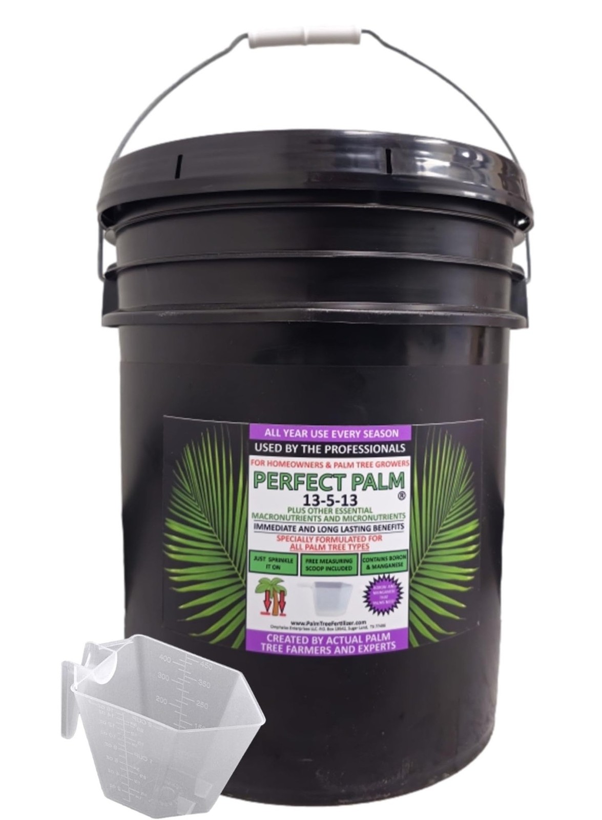 40 LB. Perfect Palm ® – Dual Action Palm Tree Fertilizer with Free Measurin