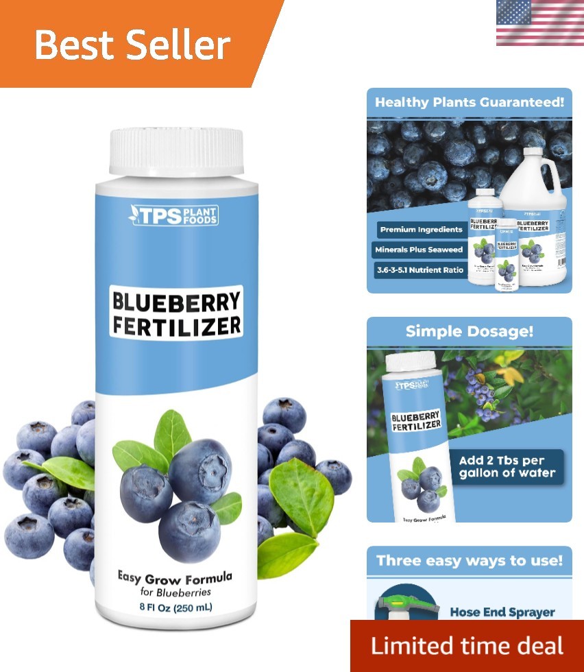 8 oz Blueberry Plant Food – Increase Fruit Production & Vitality, Made in USA