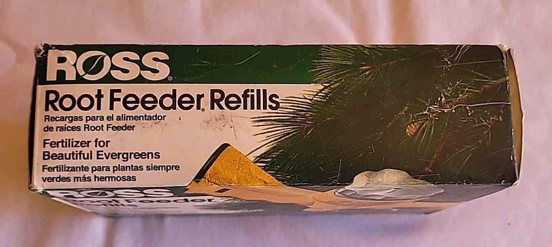 Ross Root Feeder Refills 10-20-20 Box 54 Units For Evergreens 2 lb Acid Loving