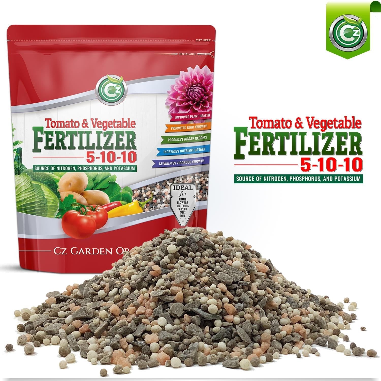5-10-10 Tomato & Vegetable Fertilizer – – 2% Iron + Micronutrients Plant Foo…