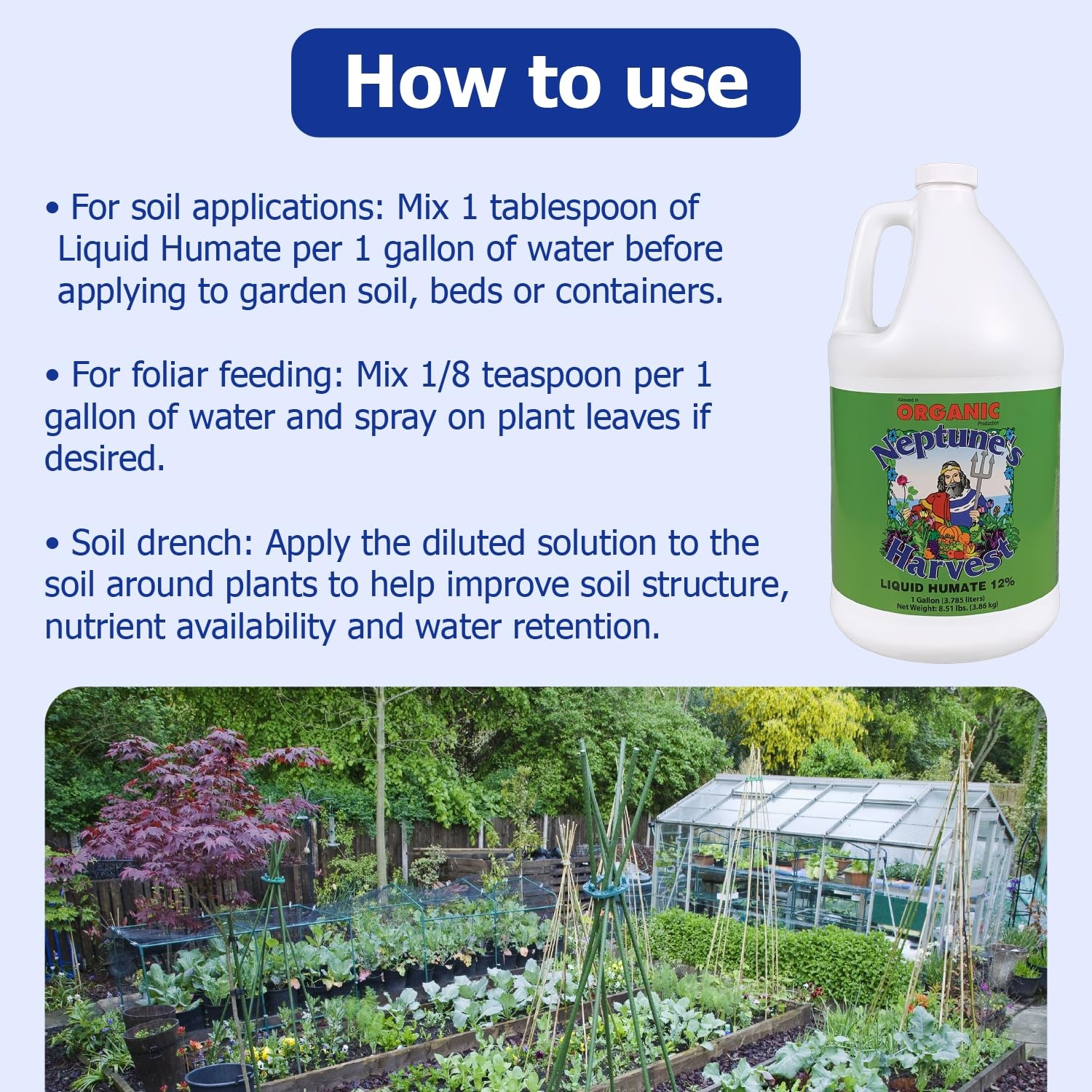 Liquid Humate 12 Concentrate – Organic Soil Conditioner with Humic Acid