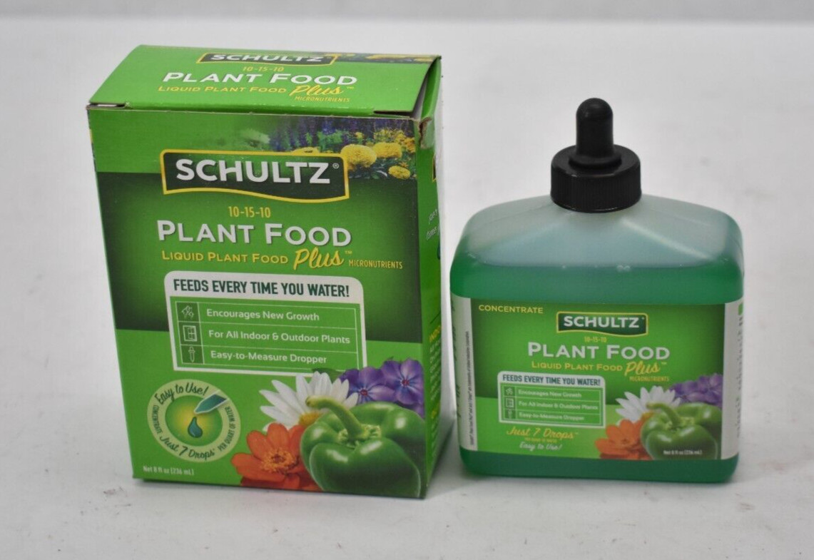 Schultz All Purpose Liquid Plant Food 10-15-10 Micronutrients 8oz Pack