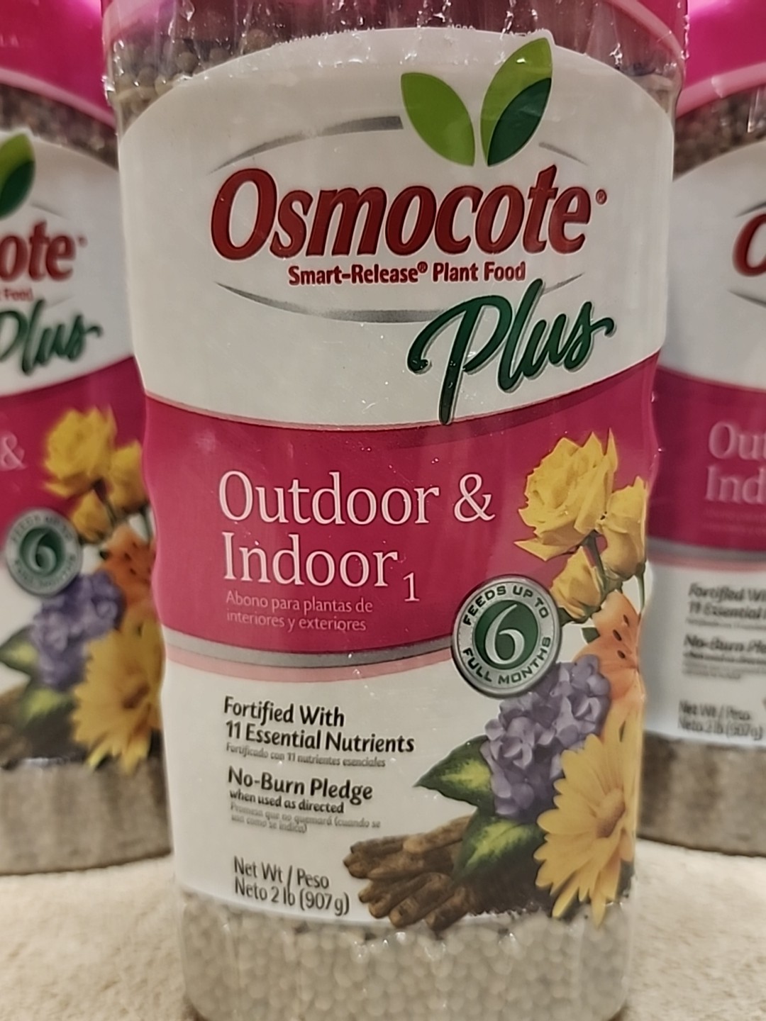 Lot of 3: Osmocote Smart-Release Plus Outdoor & Indoor Plant Food #234501205