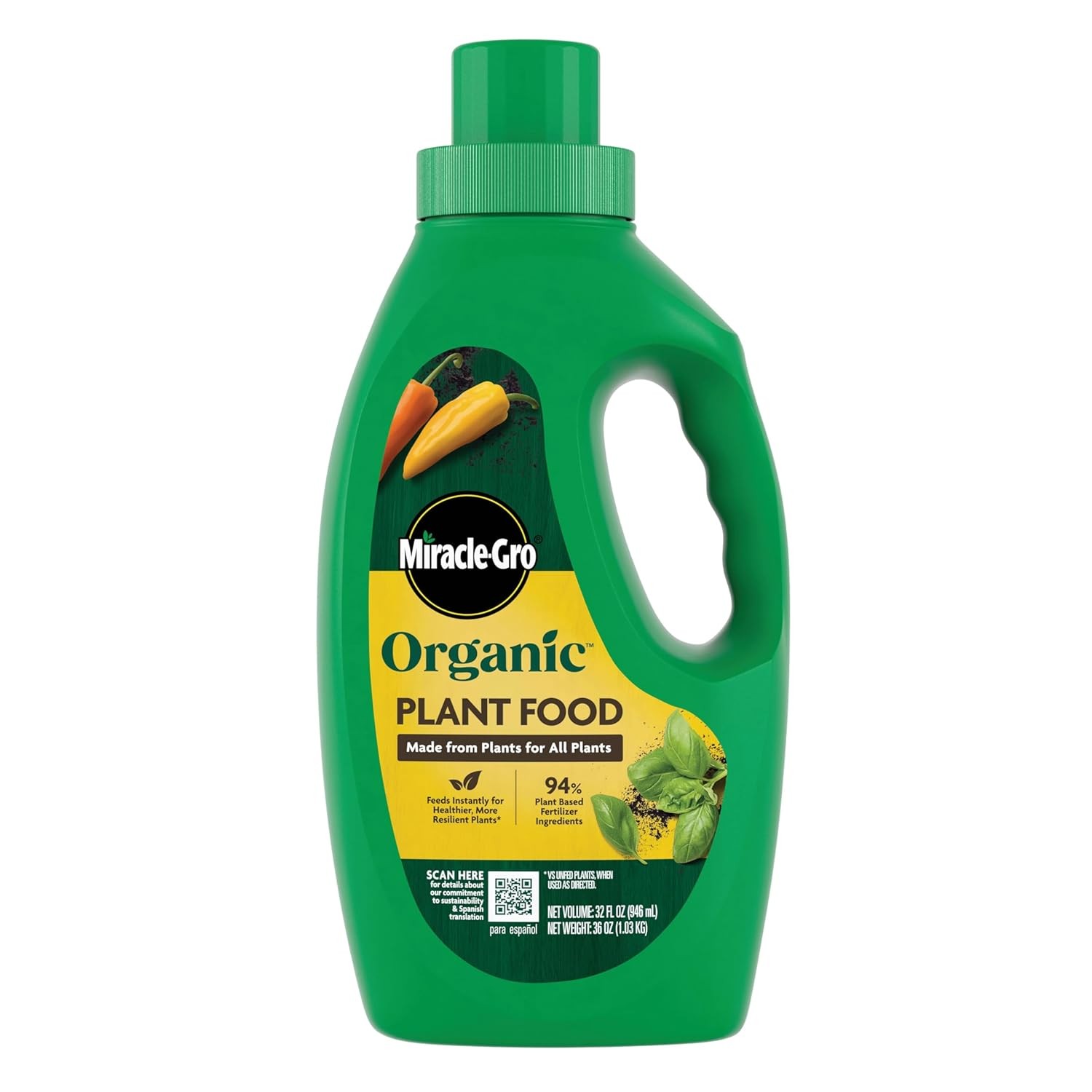 Organic Plant Food Miracle Gro for Indoor & Outdoor Plants Fertilizer Natural