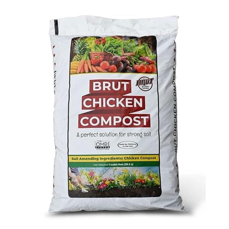 Organic Chicken Compost Nutrient Rich Fertilizer Healthy Gardens 2 Pack New
